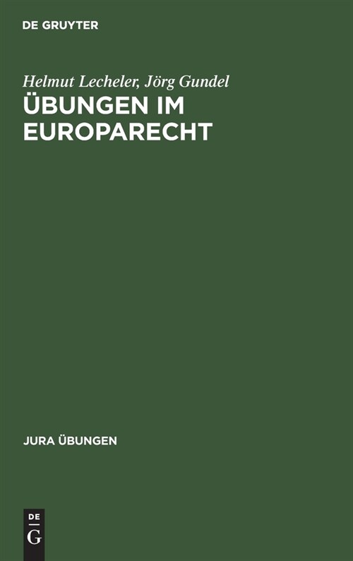 ?ungen Im Europarecht (Hardcover, Reprint 2020)