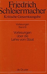 Vorlesungen Uber Die Lehre Vom Staat (Hardcover)