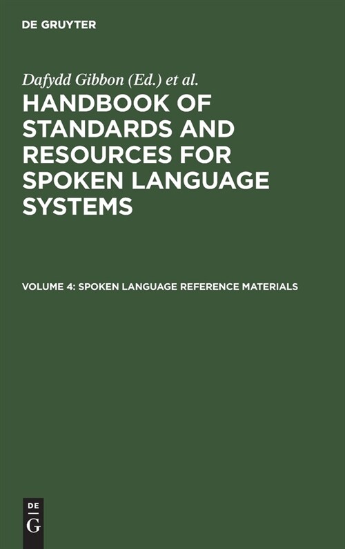 Spoken Language Reference Materials (Hardcover, Reprint 2020)
