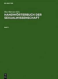 Handworterbuch Der Sexualwissenschaft (Hardcover)