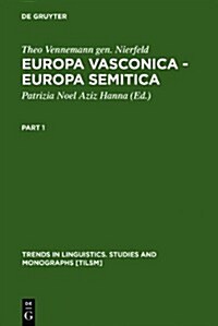 Europa Vasconica - Europa Semitica (Hardcover, Reprint 2011)