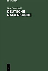 Deutsche Namenkunde (Paperback, 6th, Revised)