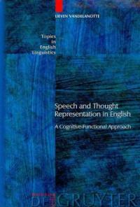 Speech and thought representation in English : a cognitive-functional approach