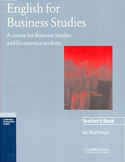 English for Business Studies Teachers book : A Course for Business Studies and Economics Students (Paperback)