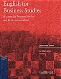 English for Business Studies Students book : A Course for Business Studies and Economics Students (Paperback)