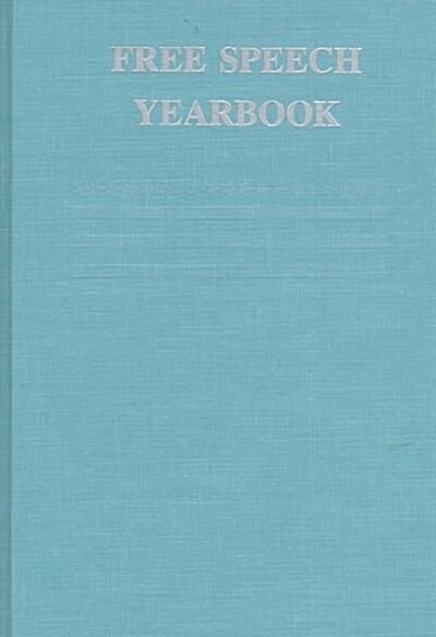 Free Speech Yearbook 1996 (Hardcover)