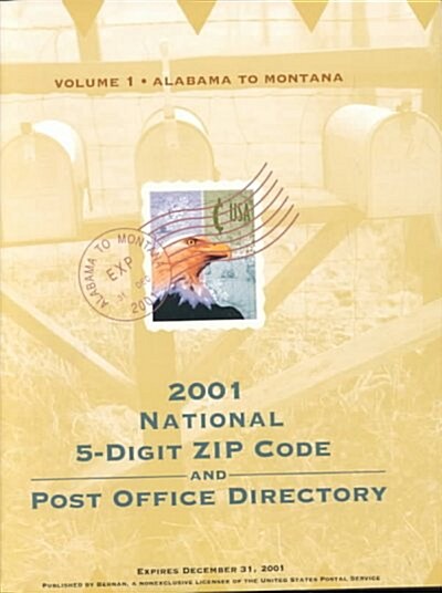 2001 National 5-Digit Zip Code and Post Office Directory (Paperback)