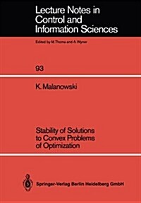 Stability of Solutions to Convex Problems of Optimization (Paperback)