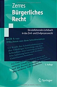 Ba1/4rgerliches Recht: Eine Einfa1/4hrung in Das Zivilrecht Und Die Grundza1/4ge Des Zivilprozessrechts (Paperback, 4)