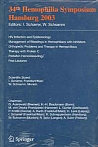 34th Hemophilia Symposium Hamburg 2003 (Paperback)