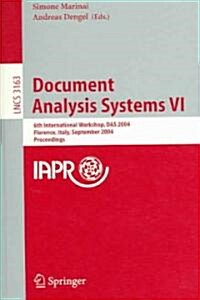 Document Analysis Systems VI: 6th International Workshop, Das 2004, Florence, Italy, September 8-10, 2004, Proceedings (Paperback, 2004)