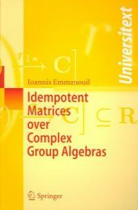 Idempotent matrices over complex group algebras