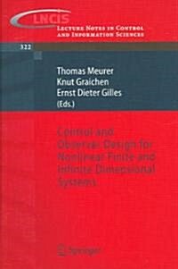 Control And Observer Design for Nonlinear Finite And Infinite Dimensional Systems (Paperback)