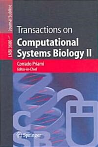 Transactions on Computational Systems Biology II (Paperback, 2005)