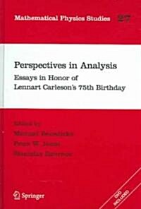 Perspectives in Analysis: Essays in Honor of Lennart Carlesons 75th Birthday (Hardcover, 2005)