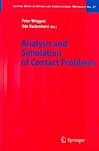 Analysis and Simulation of Contact Problems (Hardcover, 2006)