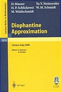 Diophantine Approximation: Lectures Given at the C.I.M.E. Summer School Held in Cetraro, Italy, June 28 - July 6, 2000 (Paperback)