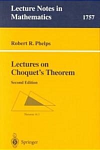 Lectures on Choquets Theorem (Paperback, 2)
