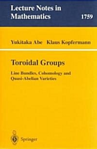 Toroidal Groups: Line Bundles, Cohomology and Quasi-Abelian Varieties (Paperback, 2001)