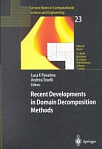 Recent Developments in Domain Decomposition Methods (Paperback)