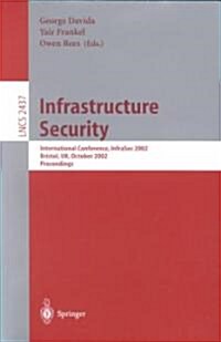 Infrastructure Security: International Conference, Infrasec 2002 Bristol, UK, October 1-3, 2002 Proceedings (Paperback, 2002)
