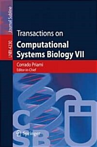 Transactions on Computational Systems Biology VII (Paperback)