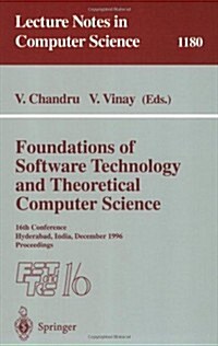 Foundations of Software Technology and Theoretical Computer Science: 16th Conference, Hyderabad, India, December 18 - 20, 1996, Proceedings (Paperback, 1996)