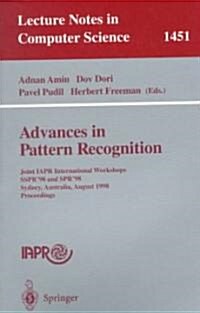 Advances in Pattern Recognition: Joint Iapr International Workshops, Sspr98 and Spr98, Sydney, Australia, August 11-13, 1998, Proceedings (Paperback, 1998)