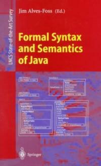 Formal syntax and semantics of Java