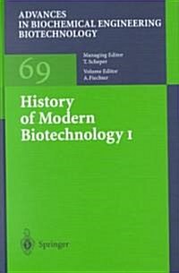 History of Modern Biotechnology I (Hardcover)