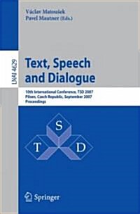 Text, Speech and Dialogue (Paperback)
