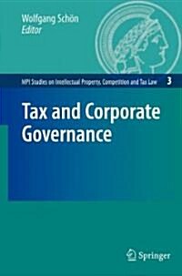 Tax and Corporate Governance (Hardcover)