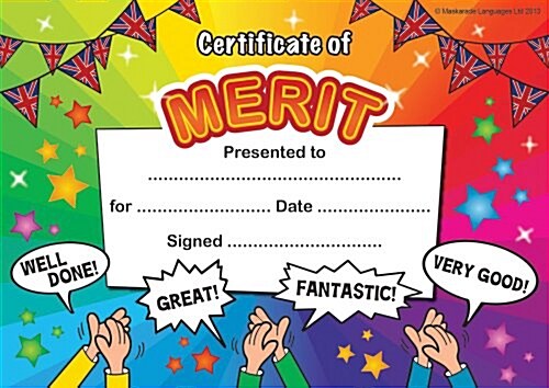 Certificate of Merit : In English Language (Cards)