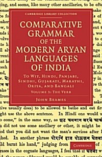 Comparative Grammar of the Modern Aryan Languages of India : To Wit, Hindi, Panjabi, Sindhi, Gujarati, Marathi, Oriya, and Bangali (Paperback)