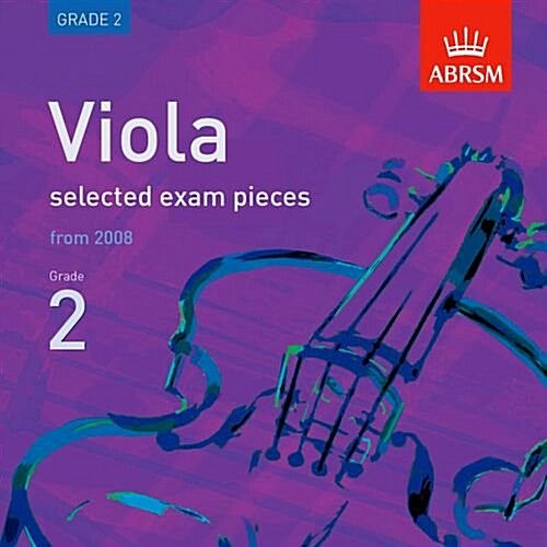 Viola Exam Pieces 2008 CD, ABRSM Grade 2 : Selected from the Syllabus Starting 2008 (CD-Audio)