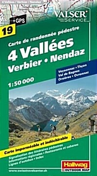Vallees Verbier / Nendaz : HAL.WK.19 (Sheet Map)