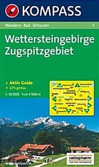Wettersteingebirge (Sheet Map, folded)