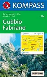 664: Gubbio - Fabriano 1:50, 000 (Package)