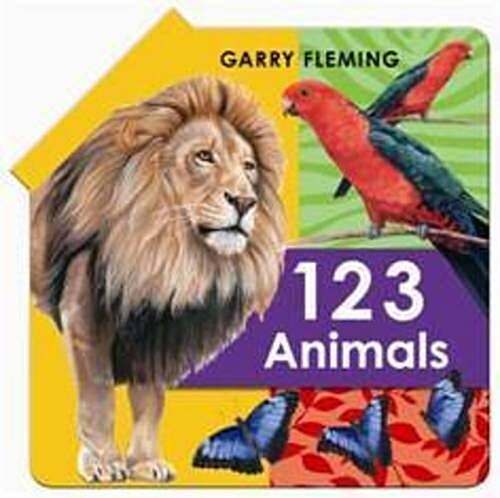 123 Animal Fold Out Book (Hardcover)