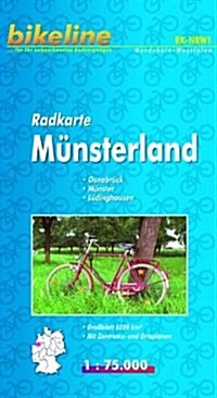 Munsterland Cycle Map : BIKEK.DE.NRW1 (Paperback)