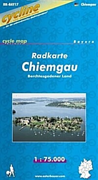 Chiemgau Bergtesgadener Land Cycle Map : BIKEK.DE.BAY17 (Paperback)