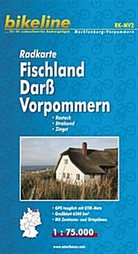 Fischland/Darss/Vorpommern Cycle Map GPS : BIKEK.DE.MV2 (Paperback)