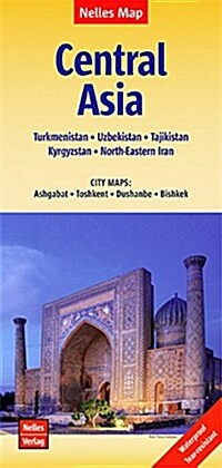 Central Asia Turkmenistan-Uzbekistan-Kyrgyzstan : NEL.040W (Sheet Map, folded)