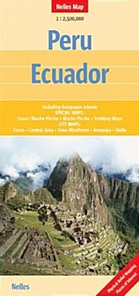 Peru / Ecuador Galapagos Islands-Cusco-Machu Picchu : NEL.275 (Sheet Map, folded)