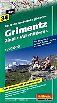 Grimentz Zinal / Val dHerens : HAL.WK.34 (Sheet Map, folded)