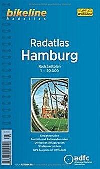 Hamburg Radatlas Radstadtplan : BIKE.205 (Paperback, 3 Rev ed)