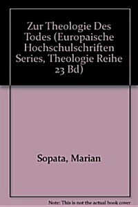 Zur Theologie Des Todes (Paperback)
