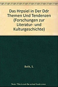 Das Hoerspiel in Der Ddr: Themen Und Tendenzen (Paperback)