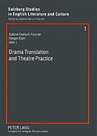 Drama Translation And Theatre Practice (Paperback)