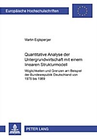 Quantitative Analyse Der Untergrundwirtschaft Mit Einem Linearen Strukturmodell: Moeglichkeiten Und Grenzen Am Beispiel Der Bundesrepublik Deutschland (Paperback)